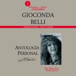 Antología personal – Gioconda Belli, portada del audiolibro