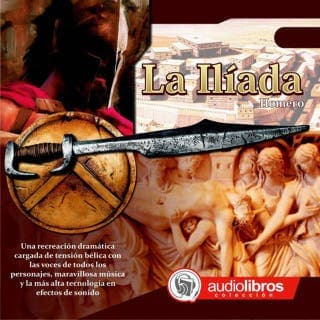 La Ilíada – Homero, portada del audiolibro
