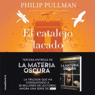 El catalejo lacado – Philip Pullman, portada del audiolibro