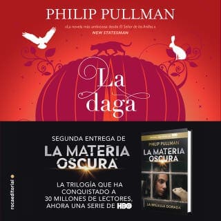 La daga – Philip Pullman, portada del audiolibro