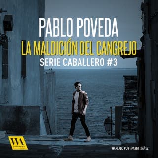 La maldición del cangrejo – Pablo Poveda, portada del audiolibro