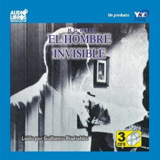 El hombre invisible – H. G. Wells, portada del audiolibro