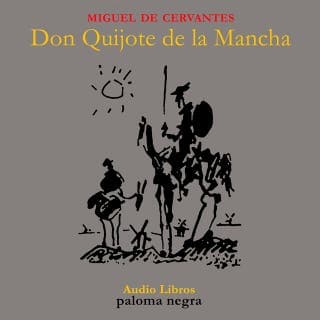 Don Quijote de la Mancha – Miguel de Cervantes, portada del audiolibro