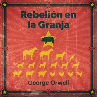 Rebelión en la granja – George Orwell, portada del audiolibro