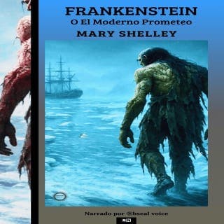 Frankenstein o el moderno Prometeo – Mary Shelley, portada del audiolibro