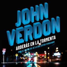 Arderás en la tormenta – John Verdon, portada del audiolibro