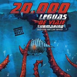 20000 Leguas de Viaje Submarino – Jules Verne, portada del audiolibro